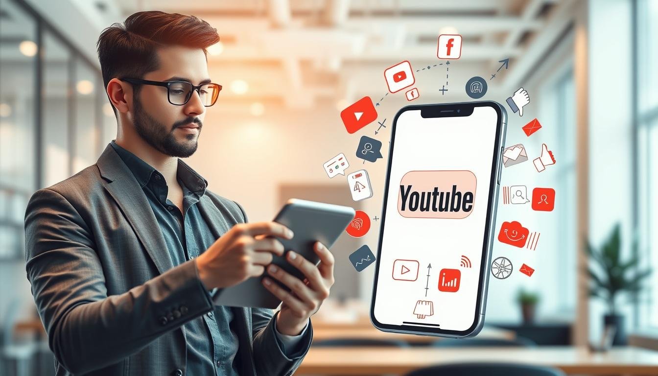 YouTube视频平台粉丝购买概念